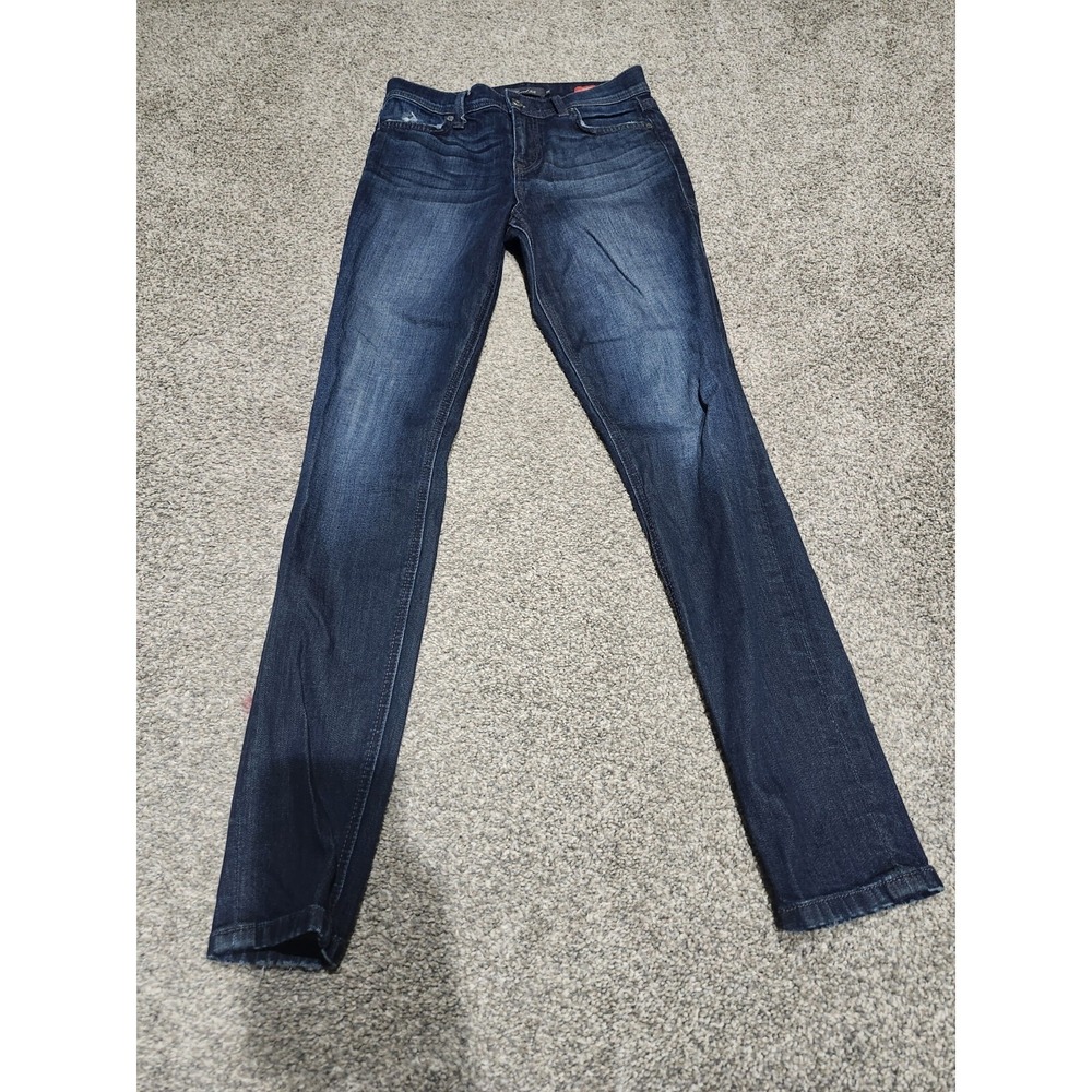 Level 99 Women's High Rise Dark Wash Blue Jeans